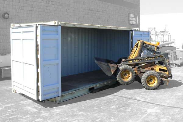 Open Side Portable Storage Container Unit